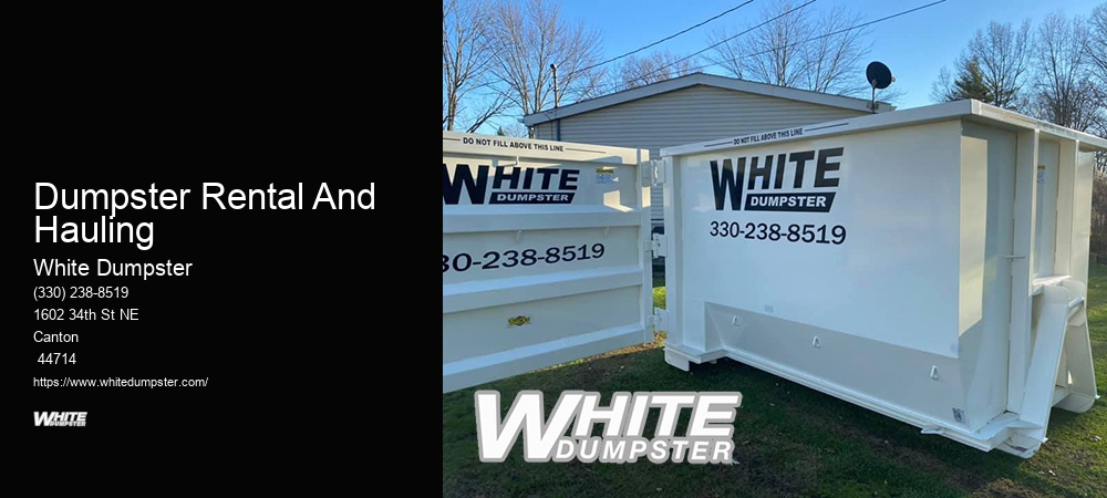 Quick Dump Dumpster Rental
